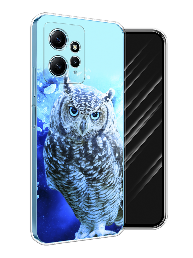 

Чехол Awog на Xiaomi Redmi Note 12 4G "Сова арт 7", Синий;голубой, 318350-1