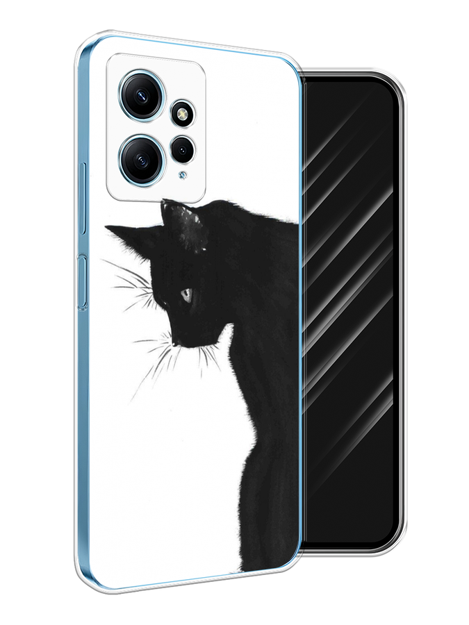 

Чехол Awog на Xiaomi Redmi Note 12 4G "Black cat", Черный;белый, 318350-1