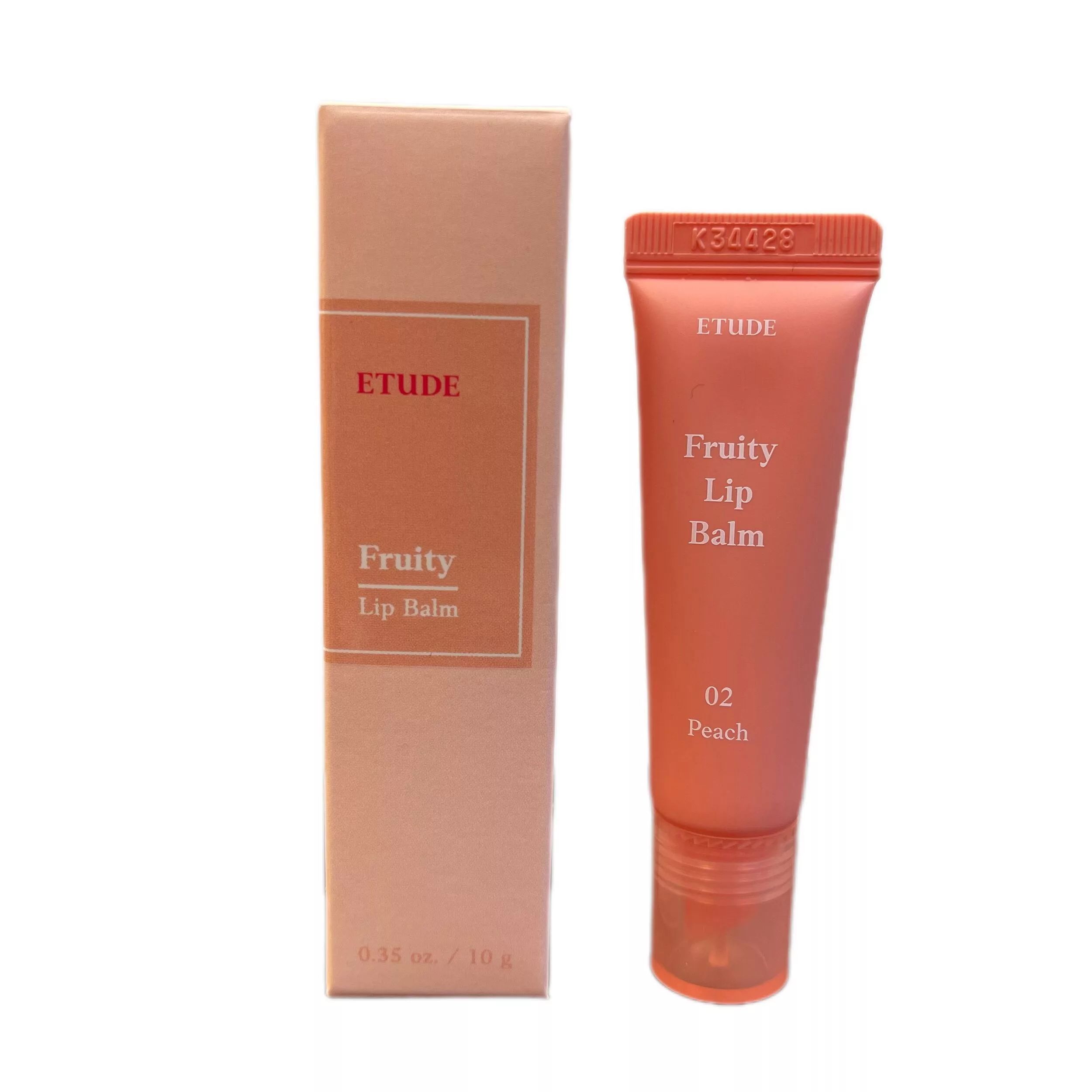 Бальзам Etude для губ с ароматом персика Fruity lip balm #02 peach, 10г