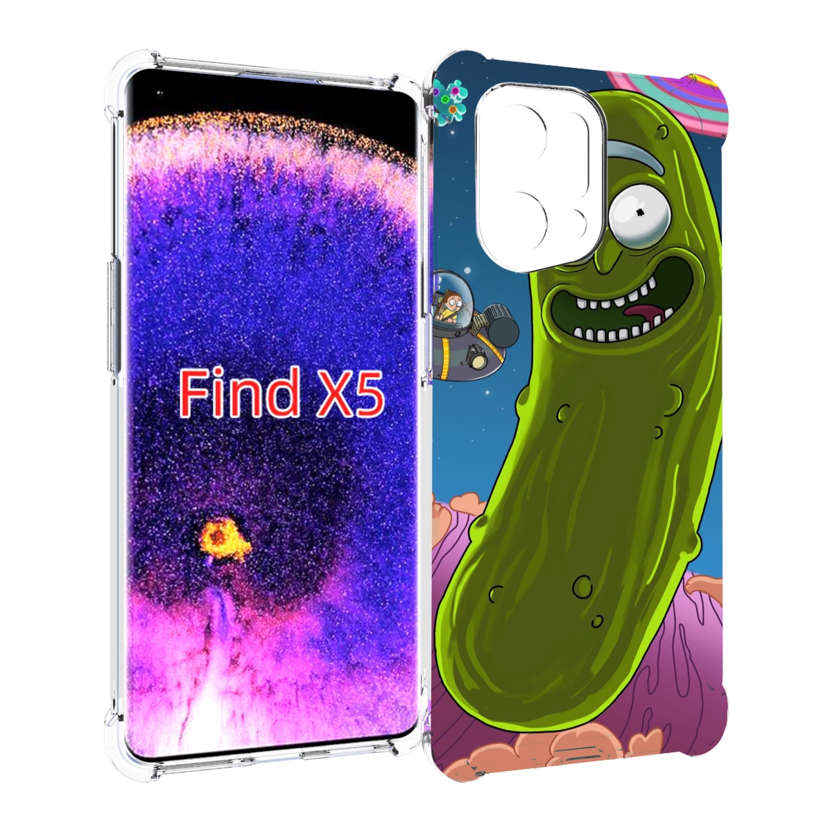 

Чехол MyPads Рик огурец для Oppo Find X5, Прозрачный, Tocco