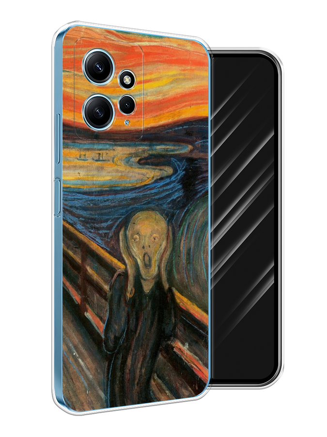 

Чехол Awog на Xiaomi Redmi Note 12 4G "Крик", Оранжевый;синий;серый, 318350-1