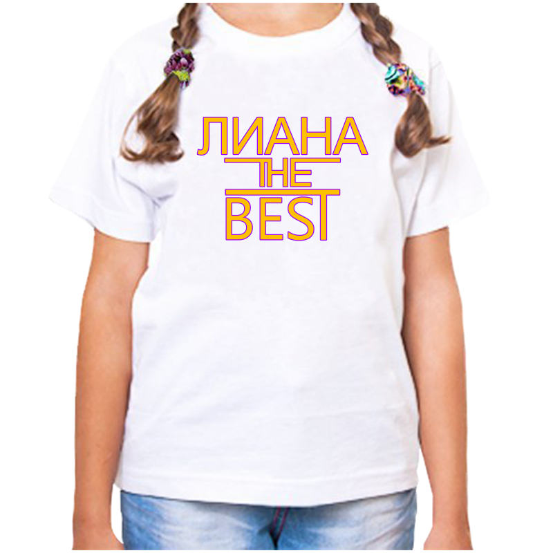 

Футболка девочке белая 36 р-р лиана the best, Белый, fdd_Liana_the_best