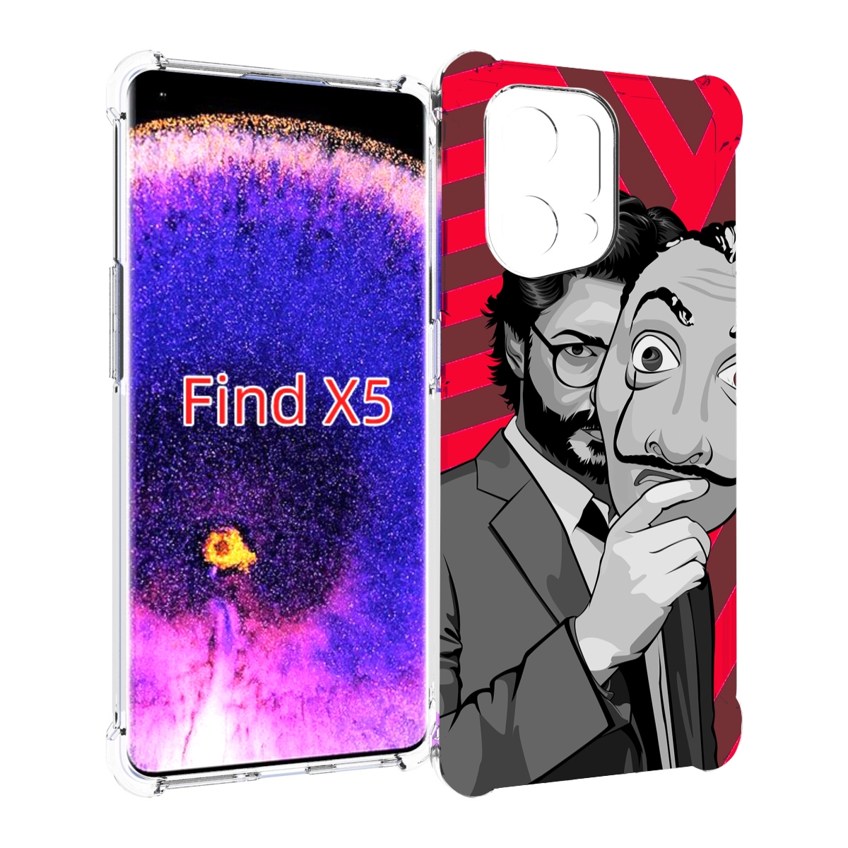 

Чехол MyPads Профессор-бумажый-дом для Oppo Find X5, Прозрачный, Tocco