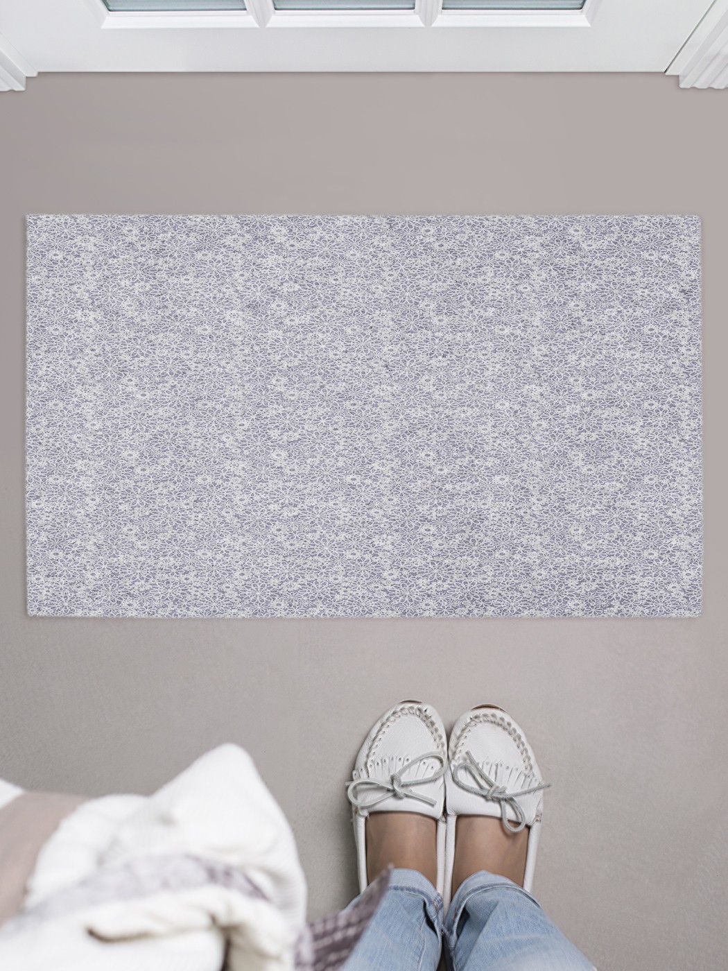 

door_49308 Придверный коврик в прихожую для обуви, на резиновой основе, 75x45 см