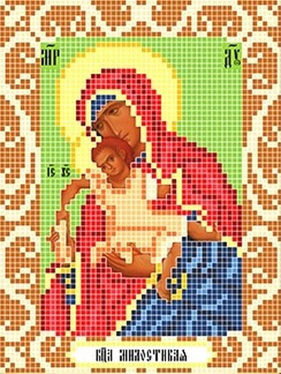 

Рисунок на ткани «Богородица Милостивая»