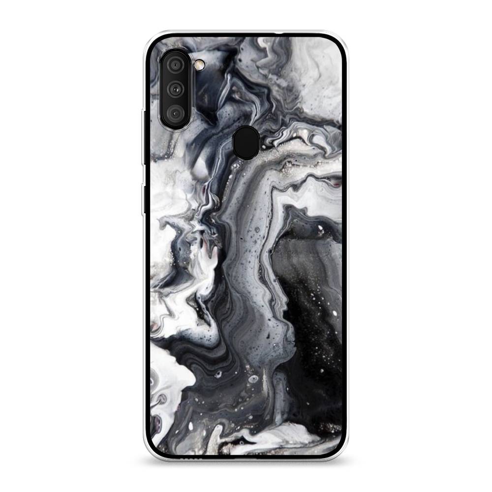 

Чехол Awog на Samsung Galaxy M11 / Самсунг M11 "Бело-черные сложные полосы", Разноцветный, 2100650-3