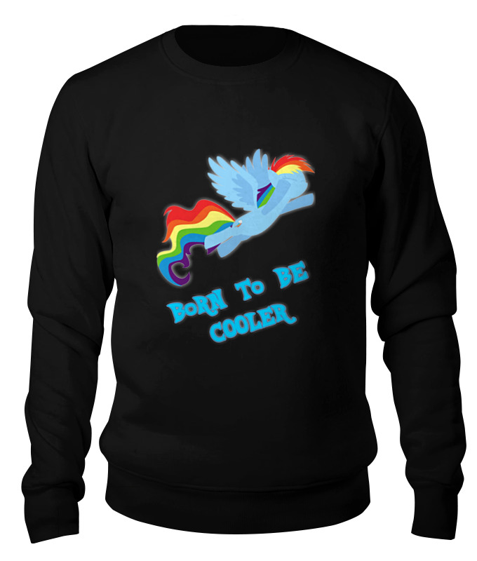 

Свитшот унисекс Printio Must be cooler! черный S, Must be cooler!