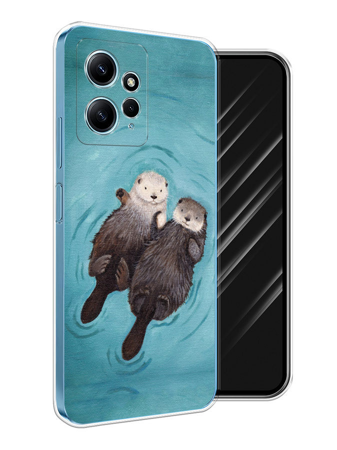 

Чехол Awog на Xiaomi Redmi Note 12 4G "Парочка бобров", Голубой, 318350-1