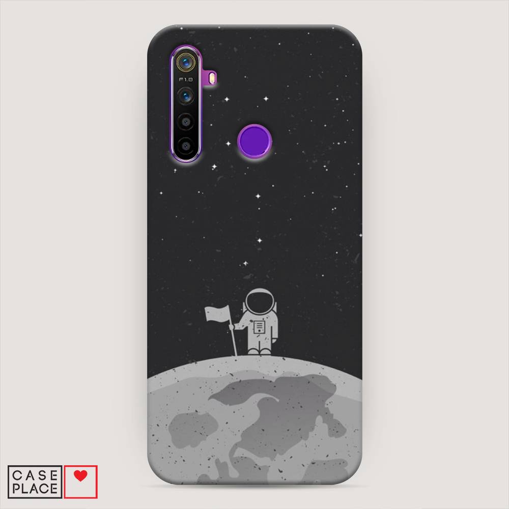

Пластиковый чехол "Первый на Луне" на Realme 5, 251520-3