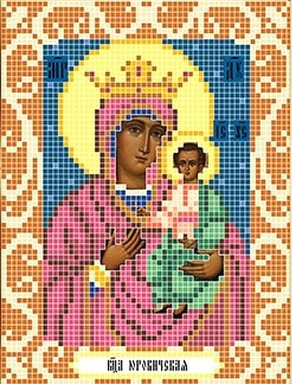 

Рисунок на ткани «Богородица Юровичская»