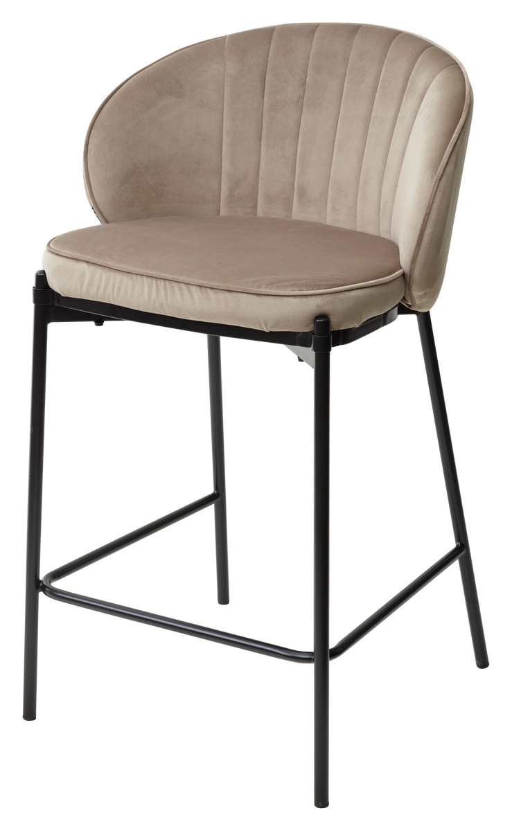 

Полубарный стул M-CITY WENDY (2 шт.) BLUVEL-40 BEIGE, велюр, WENDY