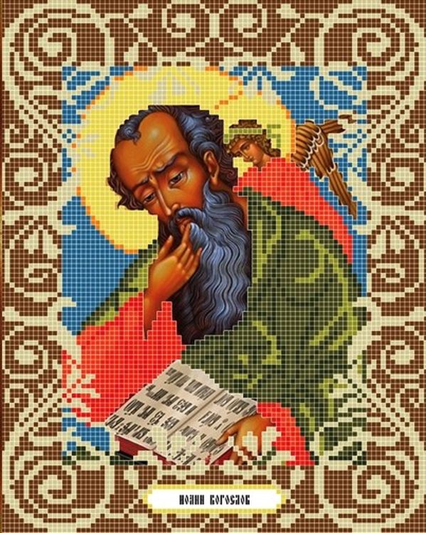 

Рисунок на ткани «Святой Иоанн Богослов»