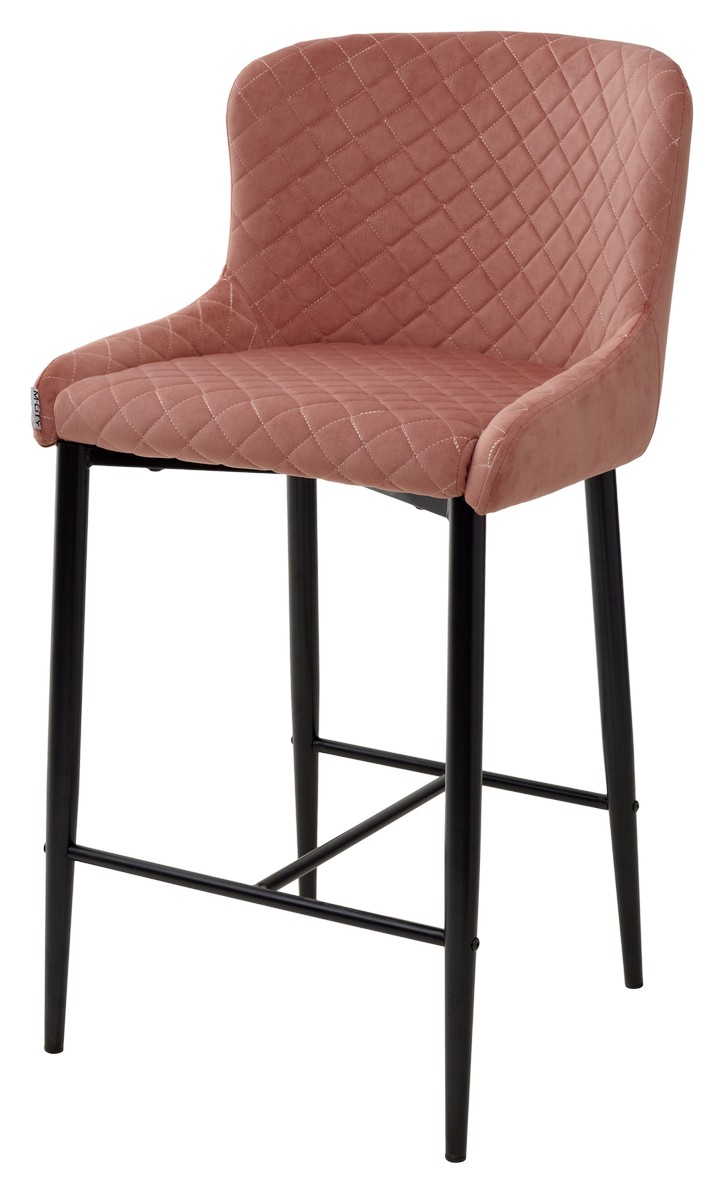 

Полубарный стул M-CITY ARTEMIS (2 шт.) BLUVEL-52 PINK, велюр, ARTEMIS