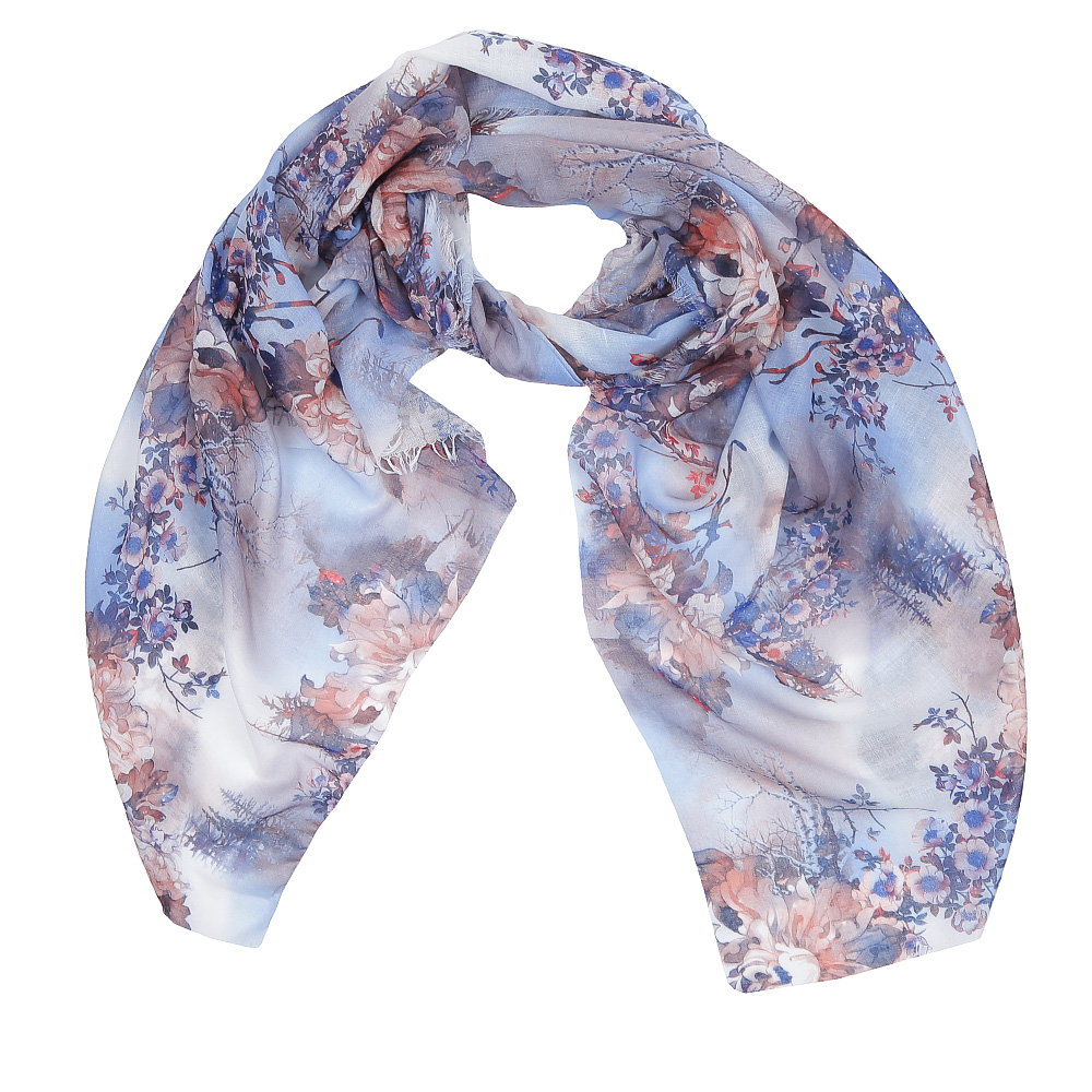 

Шарф женский FABRETTI XW3-3, голубой, XW3-3