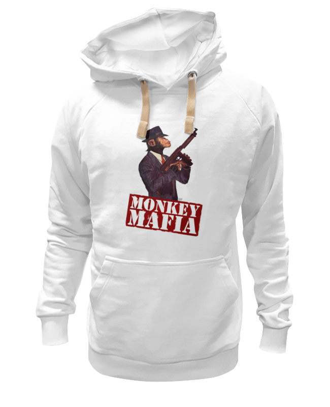 

Худи унисекс Printio Monkey mafia белое XS, Белый, Monkey mafia