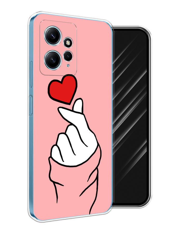 

Чехол Awog на Xiaomi Redmi Note 12 4G "Милое сердечко", Белый;красный;черный, 318350-1