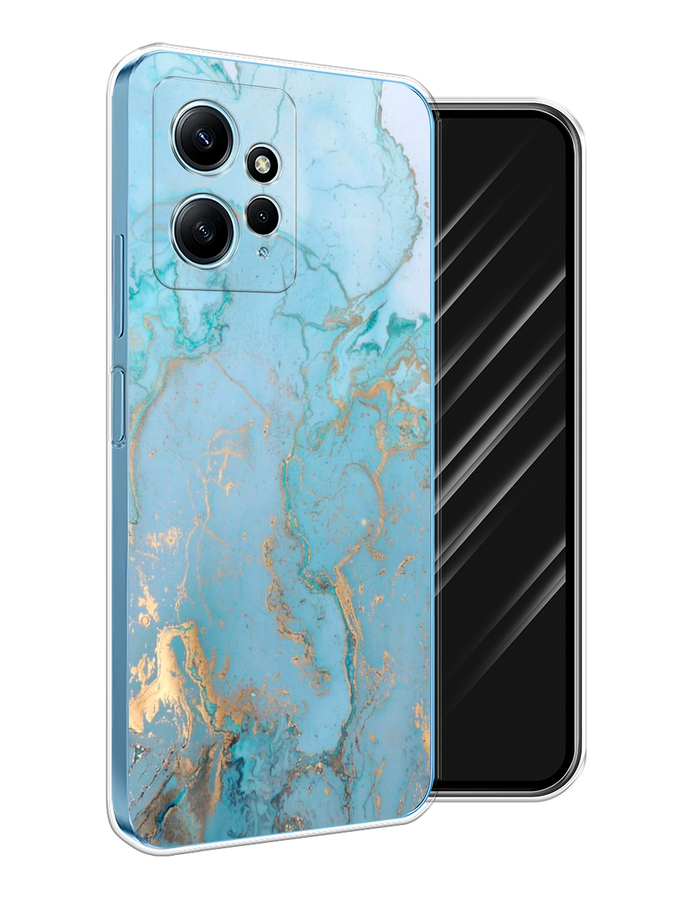 

Чехол Awog на Xiaomi Redmi Note 12 4G "Голубой мрамор рисунок", 318350-1
