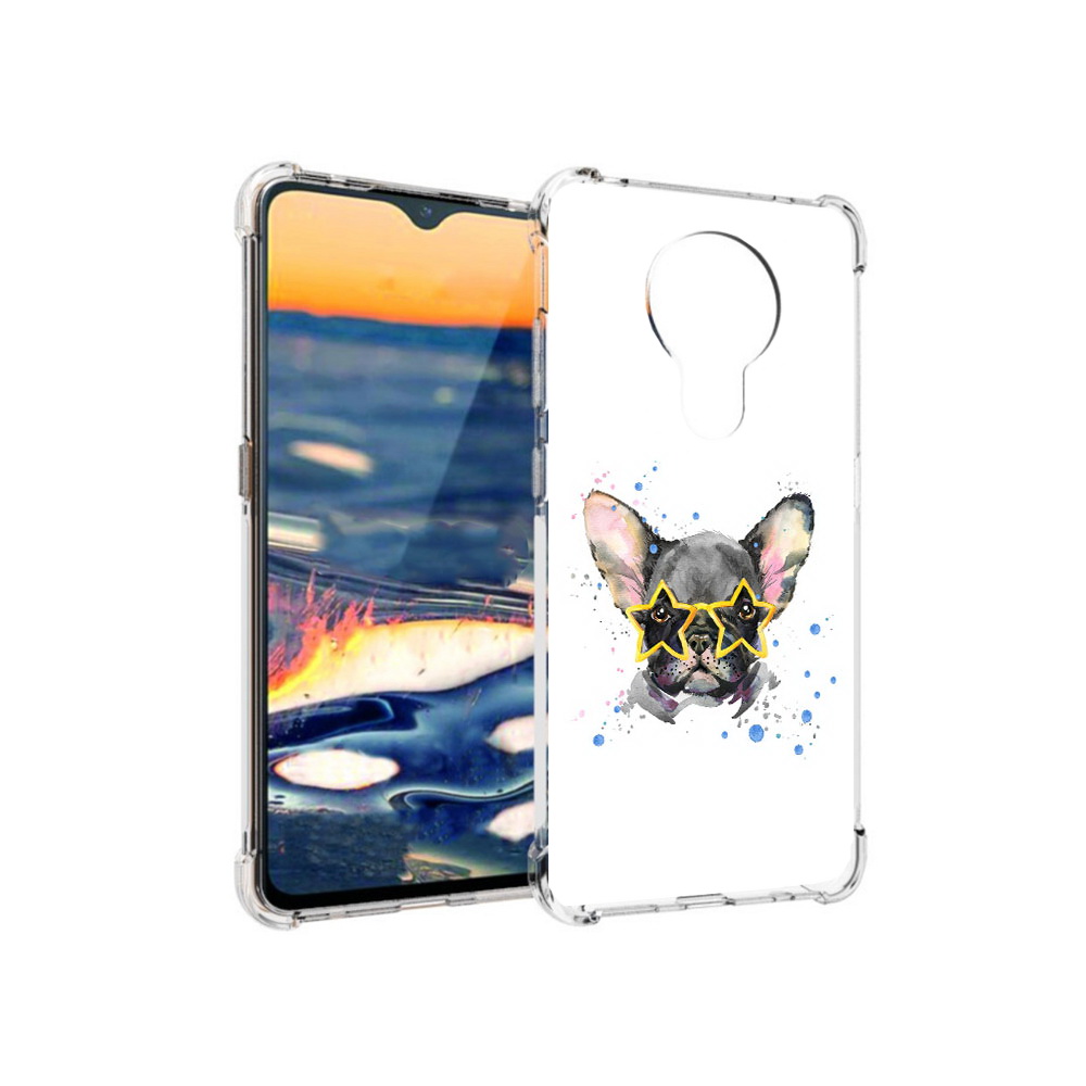 

Чехол MyPads Tocco для Nokia 5.3 буля в очках (PT227052.106.252), Прозрачный, Tocco