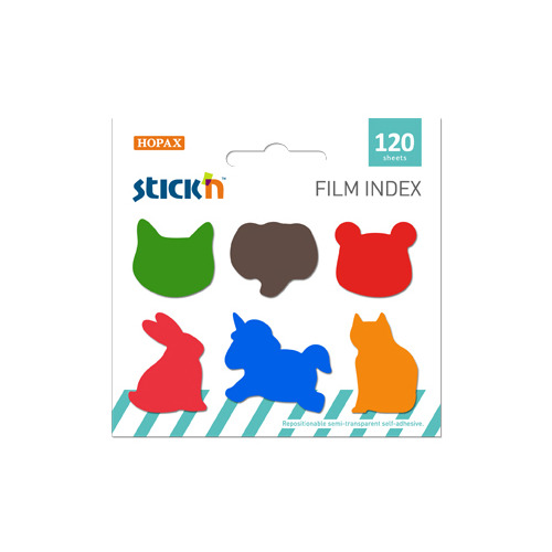 

Упаковка закладок STICK`N 21766, 26х32 мм, 6 цв х 20 лист