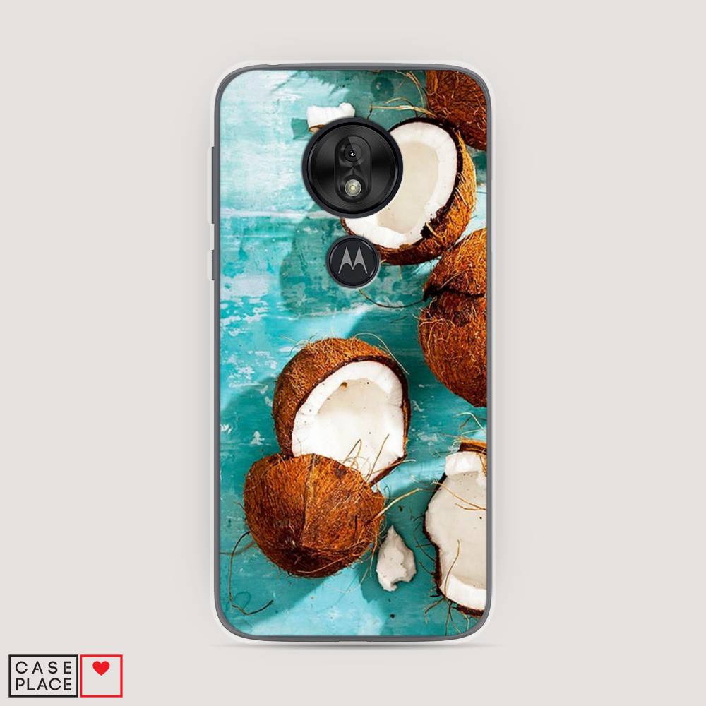 

Чехол Awog на Motorola Moto G7 Play / Моторола Мото G7 Play "Разбитые кокосы", Разноцветный, 241250-10