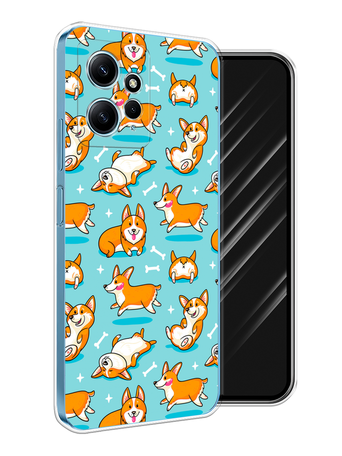 

Чехол Awog на Xiaomi Redmi Note 12 4G "Веселые корги", Коричневый, 318350-1