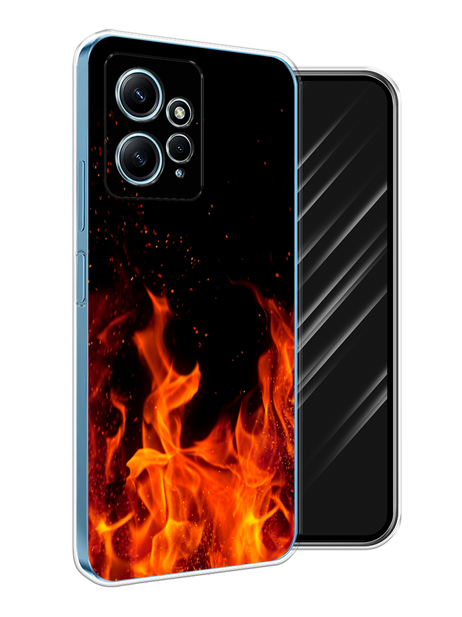 

Чехол Awog на Xiaomi Redmi Note 12 4G "Все в огне", Оранжевый;черный, 318350-1