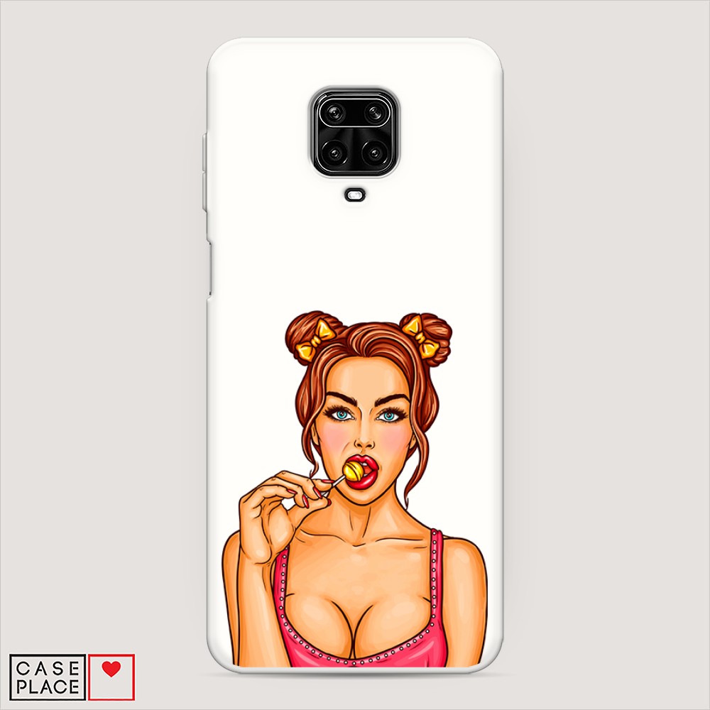 

Матовый силиконовый чехол "Вкусный леденец" на Xiaomi Redmi Note 9S