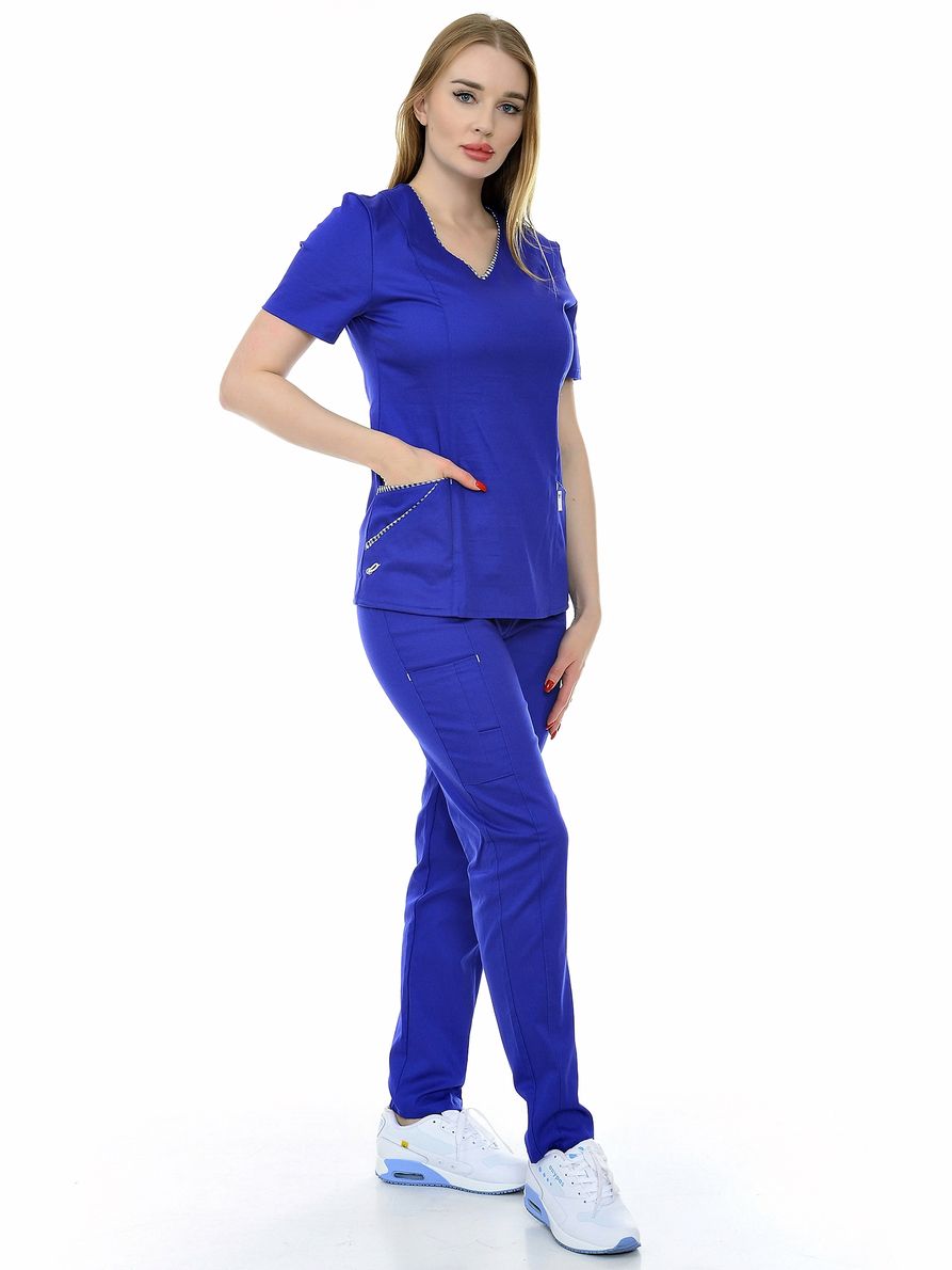 фото Костюм медицинский женский medicalwear сантана 117 синий 54 ru