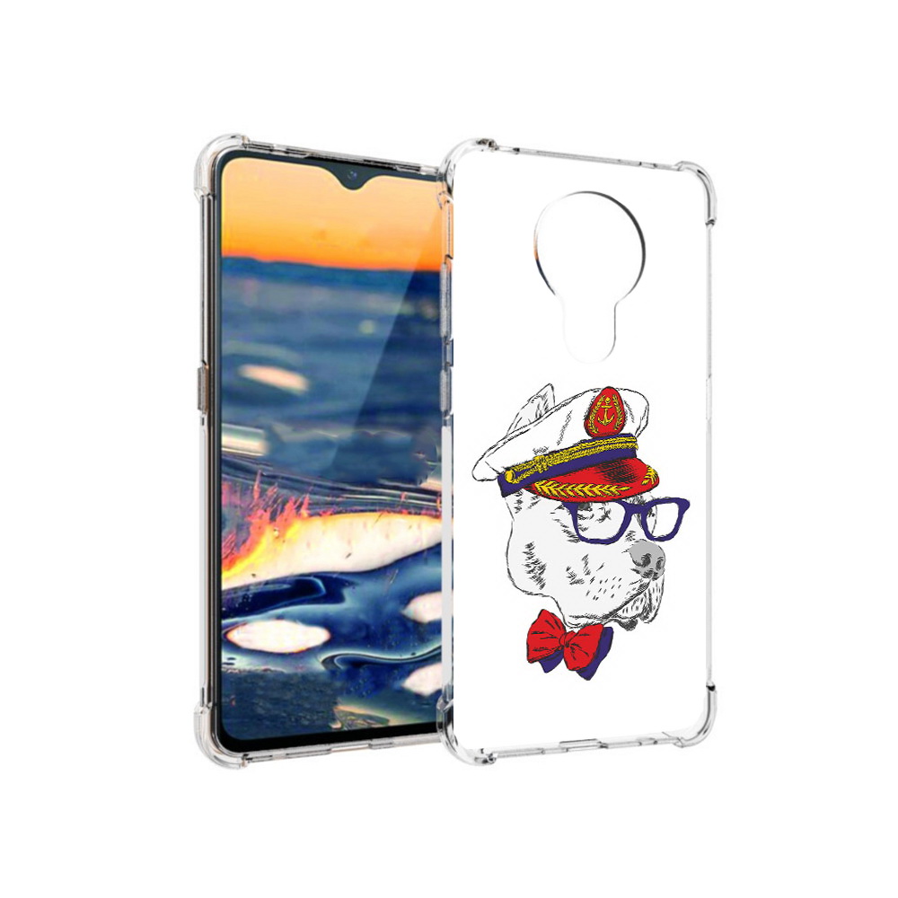 

Чехол MyPads Tocco для Nokia 5.3 бульдог (PT227052.106.251), Прозрачный, Tocco