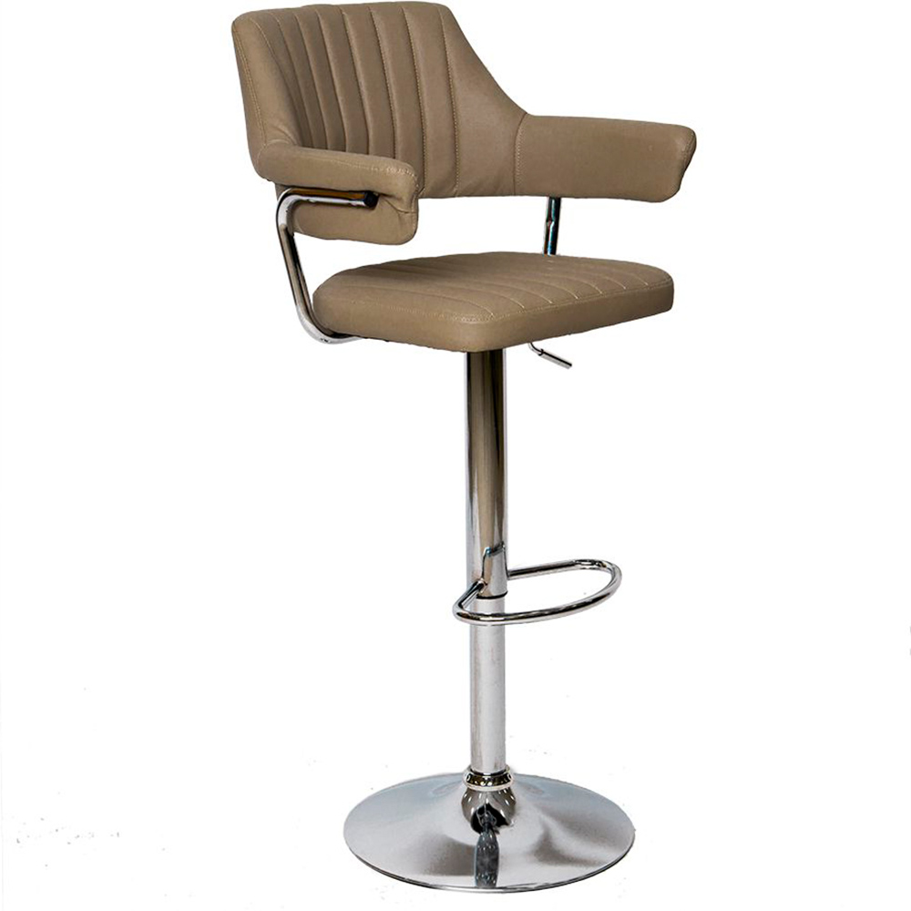 Барный стул B-trade WX-1029, серебристый/cappuccino