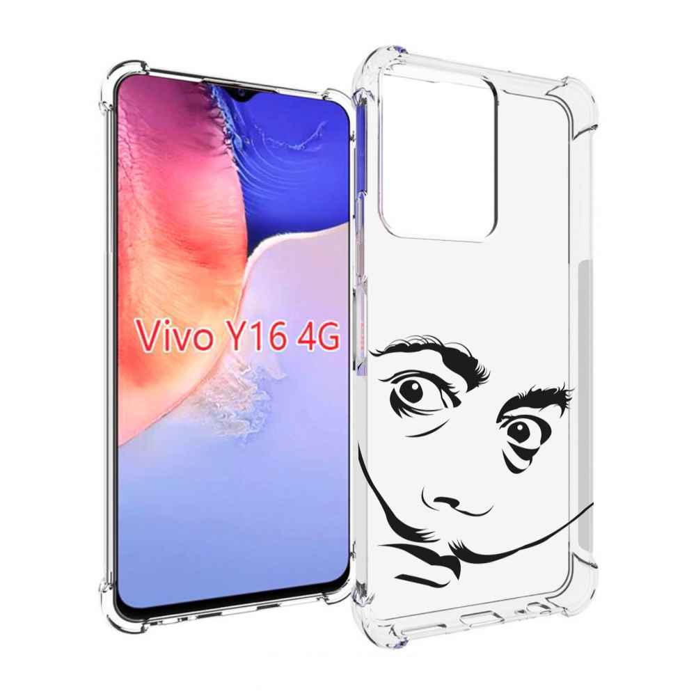 

Чехол MyPads мужчина с длинными усами для Vivo Y16 4G/ Vivo Y02S, Прозрачный, Tocco