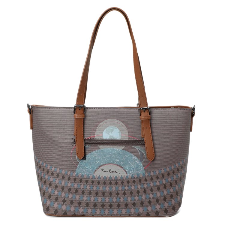 

Сумка женская Pierre Cardin 9383 IZA 367 серо-коричневая, Разноцветный, 9383 IZA 367