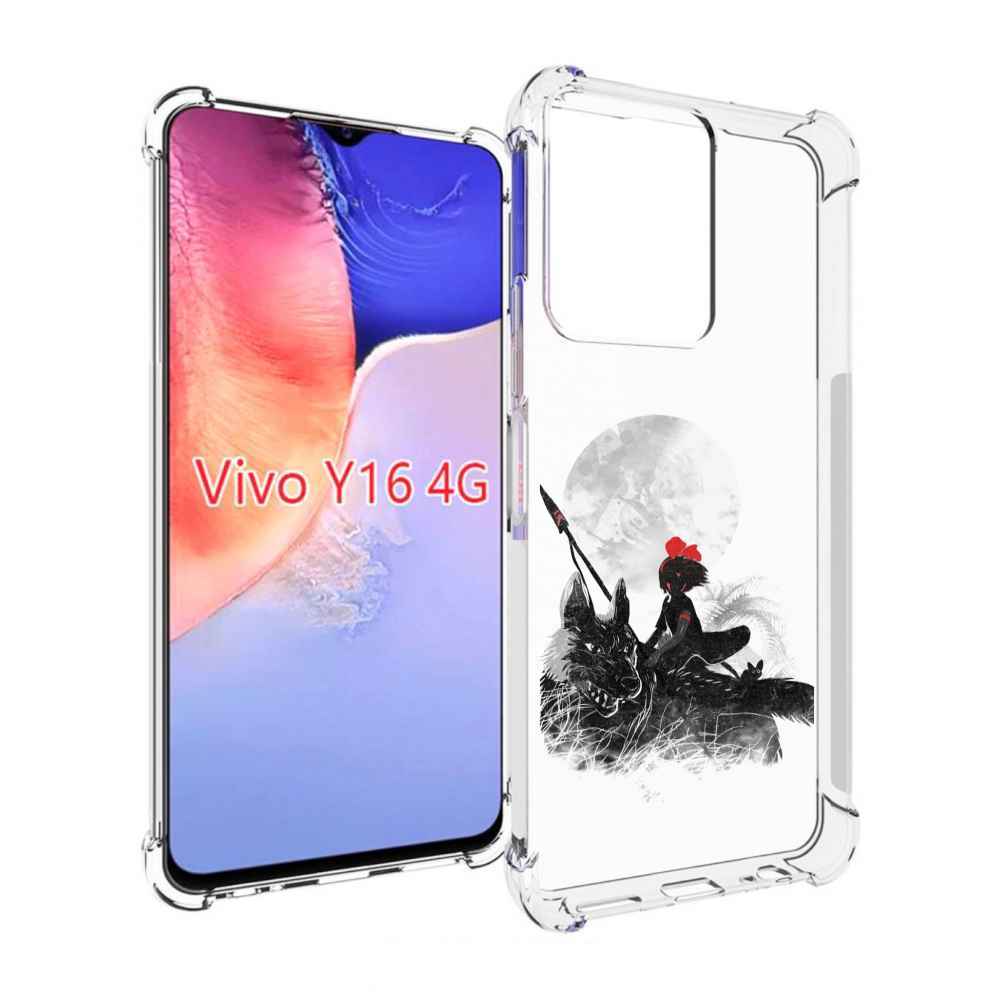 

Чехол MyPads мононоке для Vivo Y16 4G/ Vivo Y02S, Прозрачный, Tocco