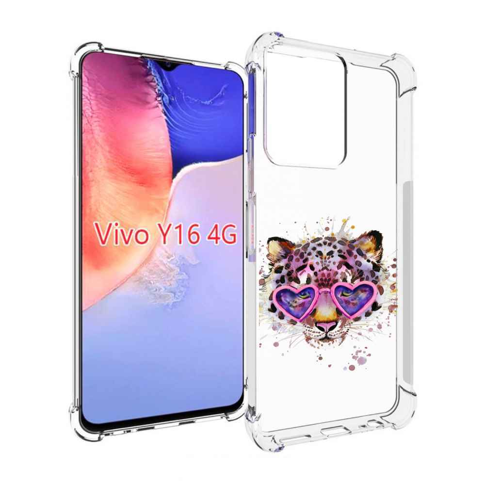 

Чехол MyPads модный леопард для Vivo Y16 4G/ Vivo Y02S, Прозрачный, Tocco