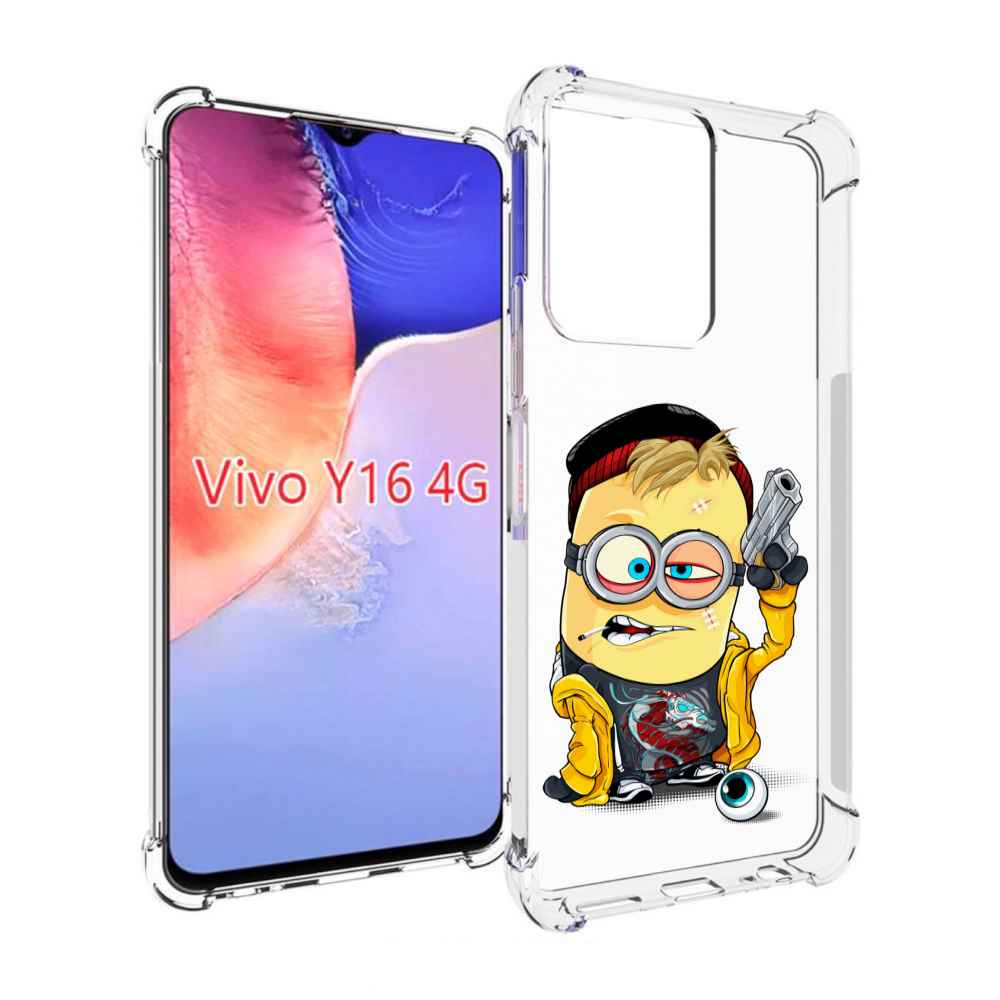 

Чехол MyPads миньон бандит для Vivo Y16 4G/ Vivo Y02S, Прозрачный, Tocco