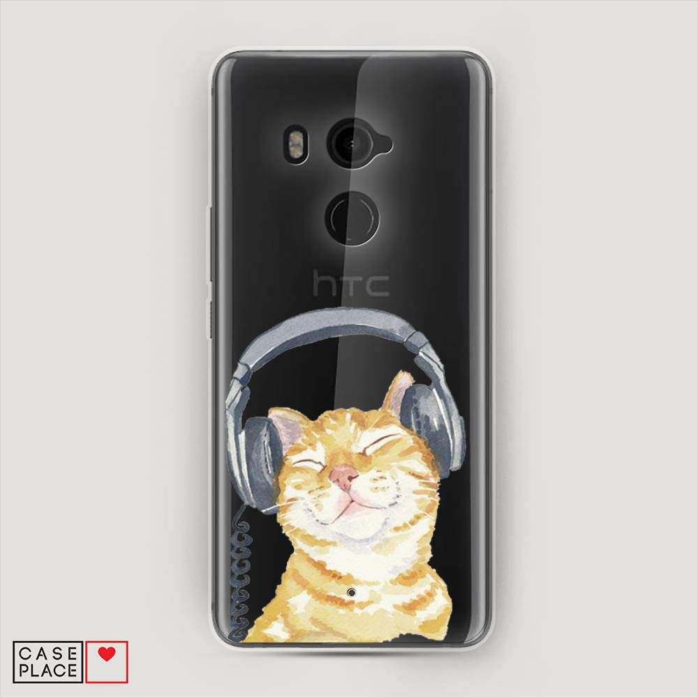 

Чехол Awog "Кот меломан" для HTC U11 Plus