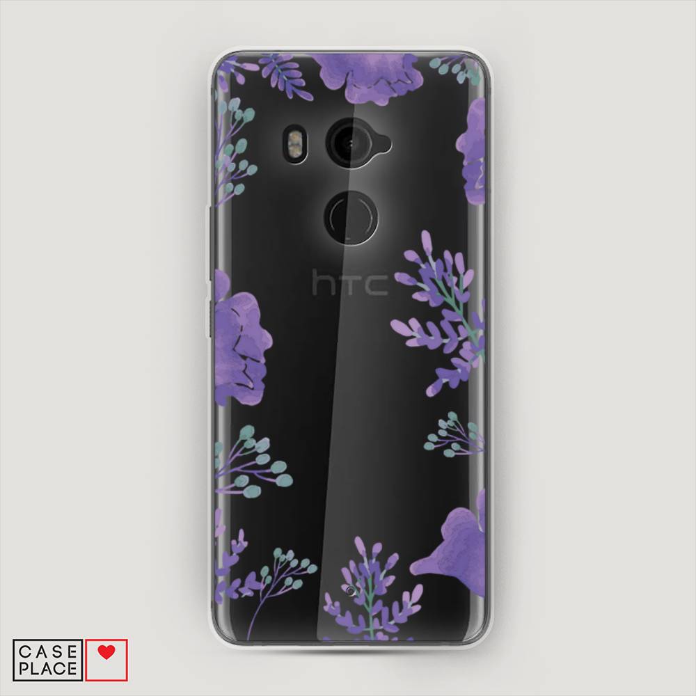 

Чехол Awog на HTC U11 Plus / Эйчтиси U11 Plus "Сиреневая цветочная рамка", Разноцветный, 102150-8