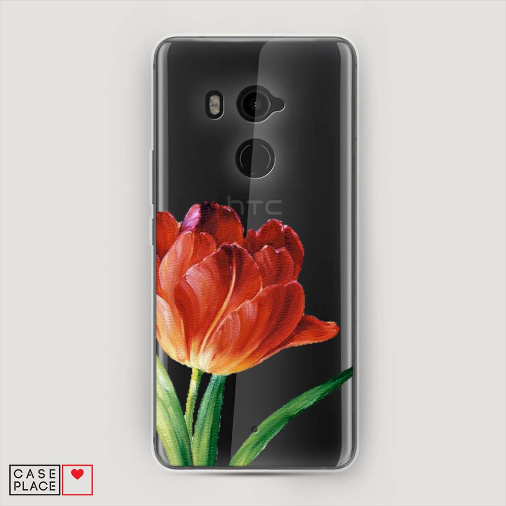 

Чехол Awog на HTC U11 Plus / Эйчтиси U11 Plus "Красный тюльпан", Разноцветный, 102150-8