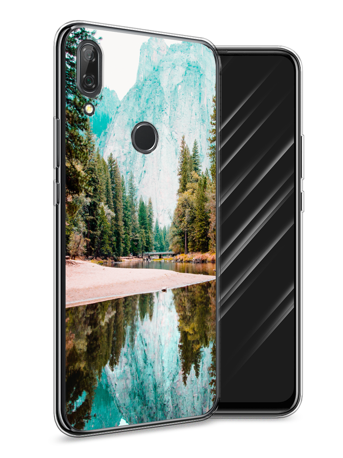 

Чехол Awog на Huawei P Smart Z "Горы 11", Зеленый;голубой, 69450-4