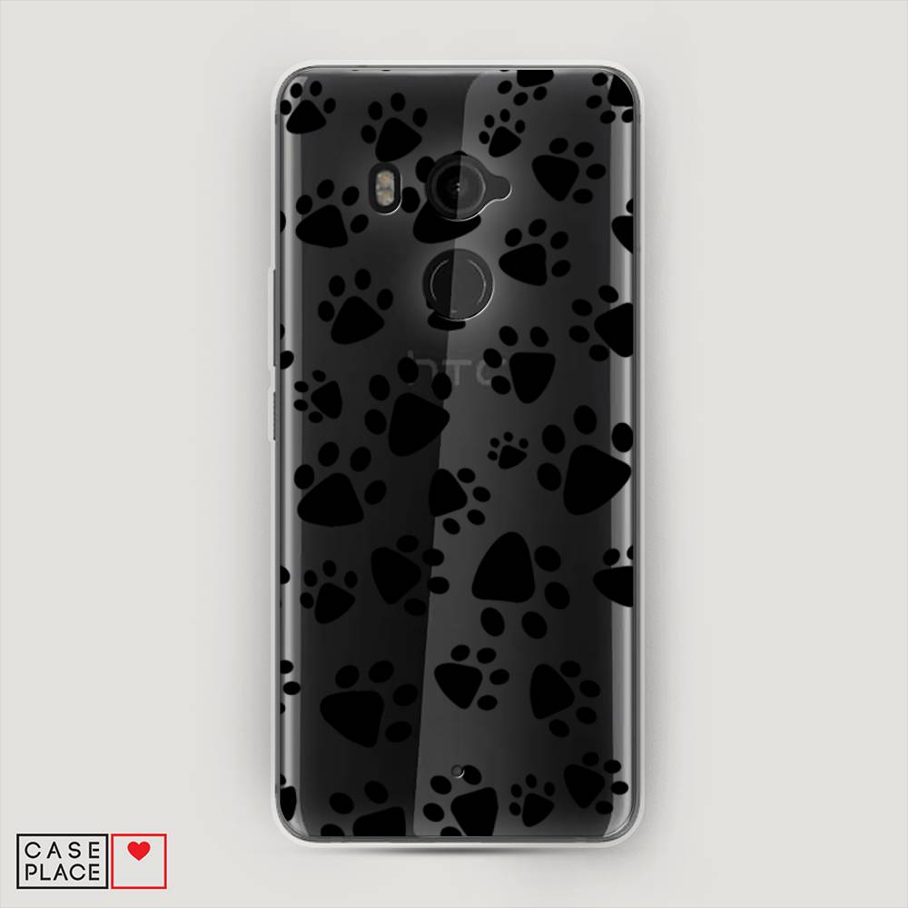 

Чехол Awog на HTC U11 Plus / Эйчтиси U11 Plus "Лапки черные", Разноцветный, 102150-2