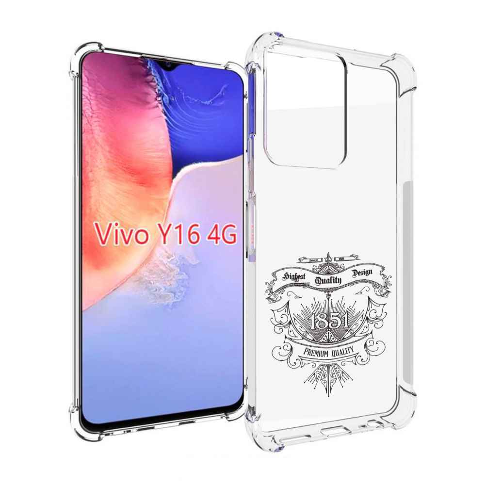 

Чехол MyPads логотип 1851 год для Vivo Y16 4G/ Vivo Y02S, Прозрачный, Tocco