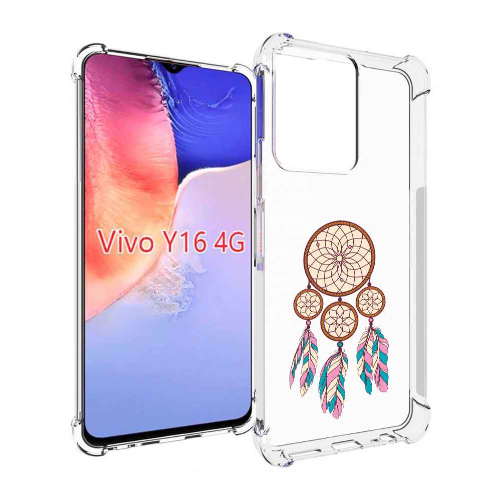 

Чехол MyPads ловец снов бежевый для Vivo Y16 4G/ Vivo Y02S, Прозрачный, Tocco