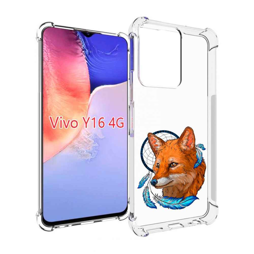 

Чехол MyPads лиса и ловец снов для Vivo Y16 4G/ Vivo Y02S, Прозрачный, Tocco