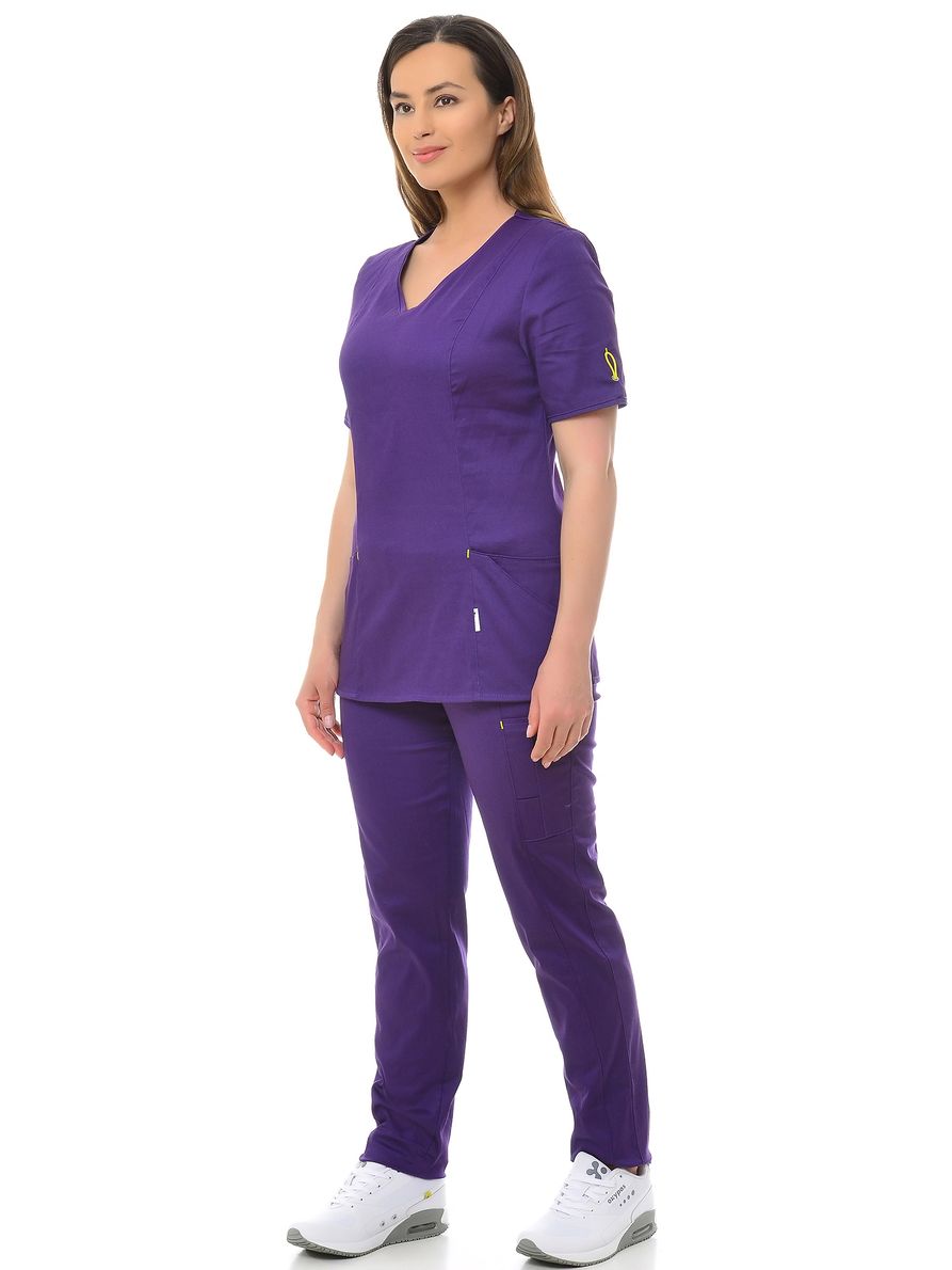 

Костюм медицинский женский MedicalWear Сантана 2 117 фиолетовый 46 RU, Сантана 2 117