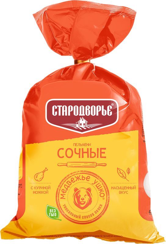 Пельмени Стародворье Сочные из мяса цыплят-бройлеров 800 г