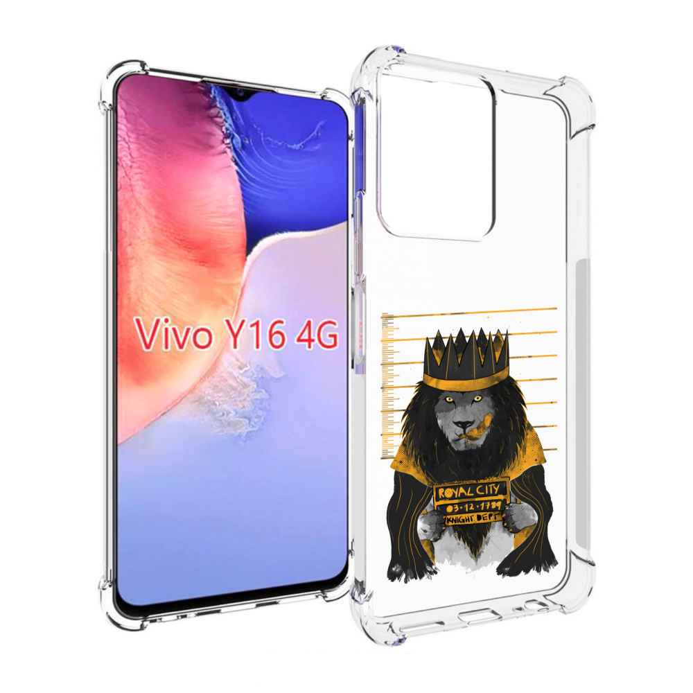 

Чехол MyPads лев в законе для Vivo Y16 4G/ Vivo Y02S, Прозрачный, Tocco