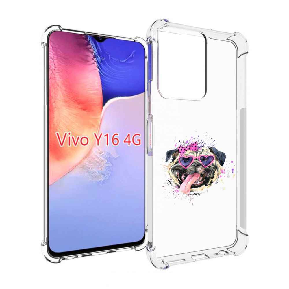 

Чехол MyPads Веселая собака для Vivo Y16 4G/ Vivo Y02S, Прозрачный, Tocco