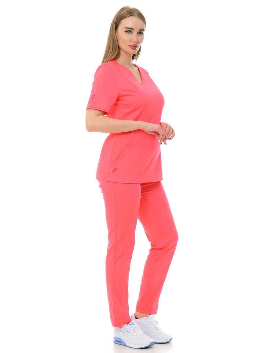 фото Костюм медицинский женский medicalwear сантана 2 117 розовый 52 ru