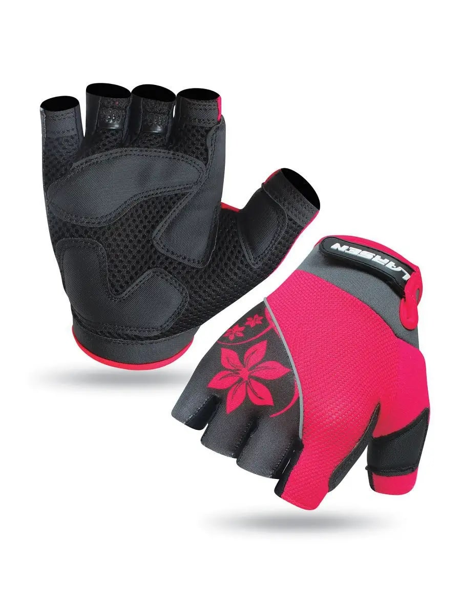 Велоперчатки Larsen 01-1262 розовый XS