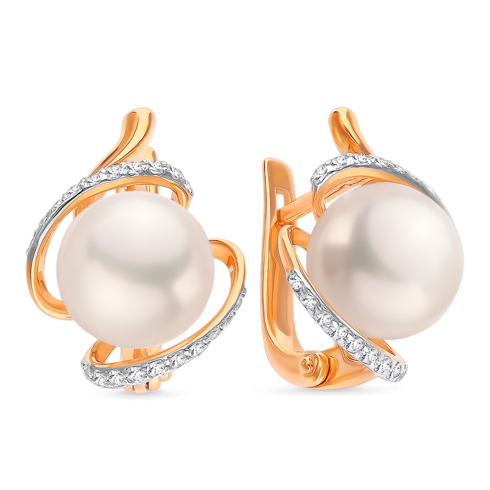 

Серьги из золота 585Gold 202006582, жемчуг культивированный/фианит, 202006582